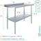 Amgood 24 in. x 48 in. Stainless Steel Work Table with 1.5 in. Backsplash WT-2448-BS-Z - alternate 8